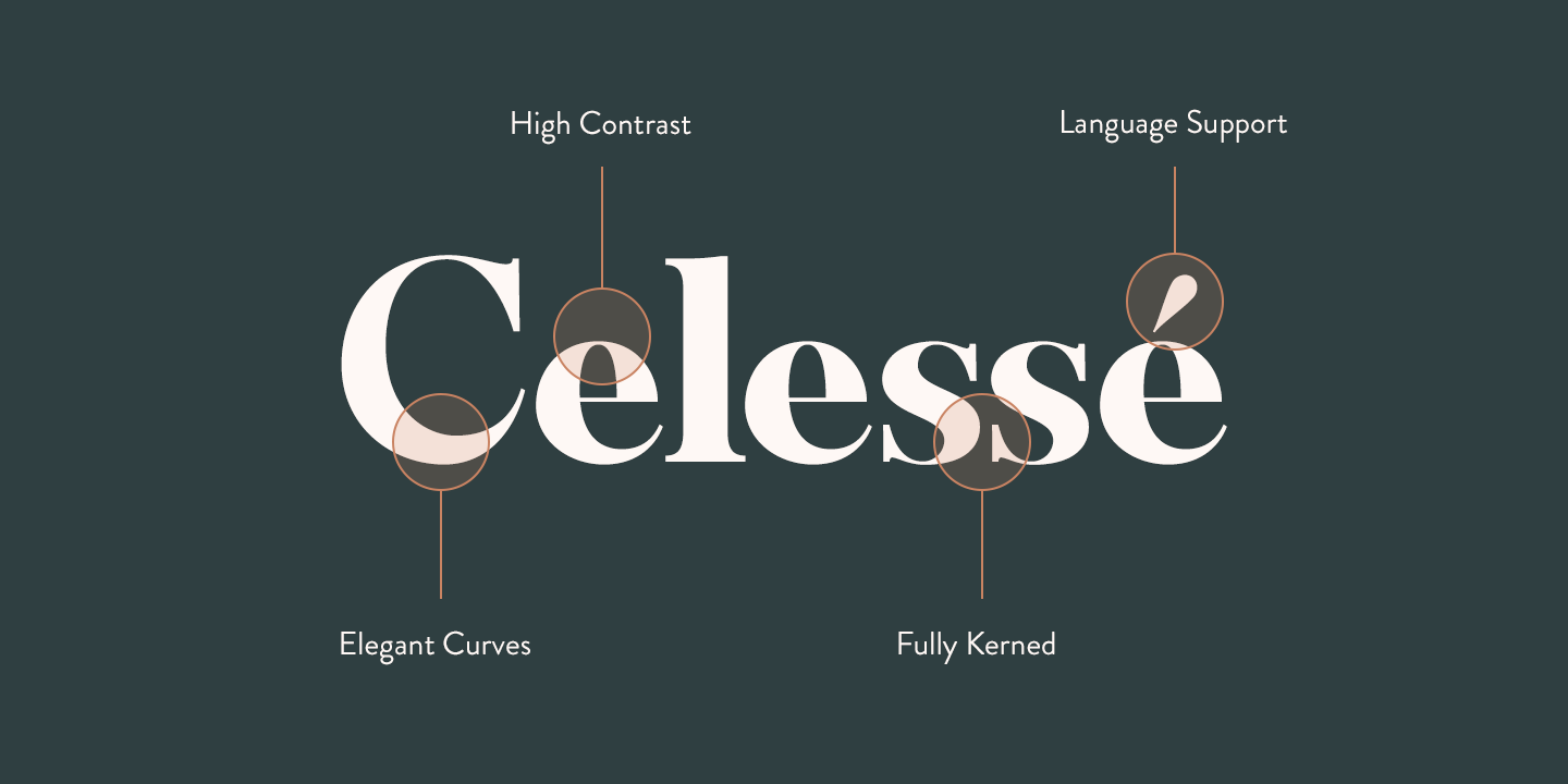 Celesse Regular Font preview